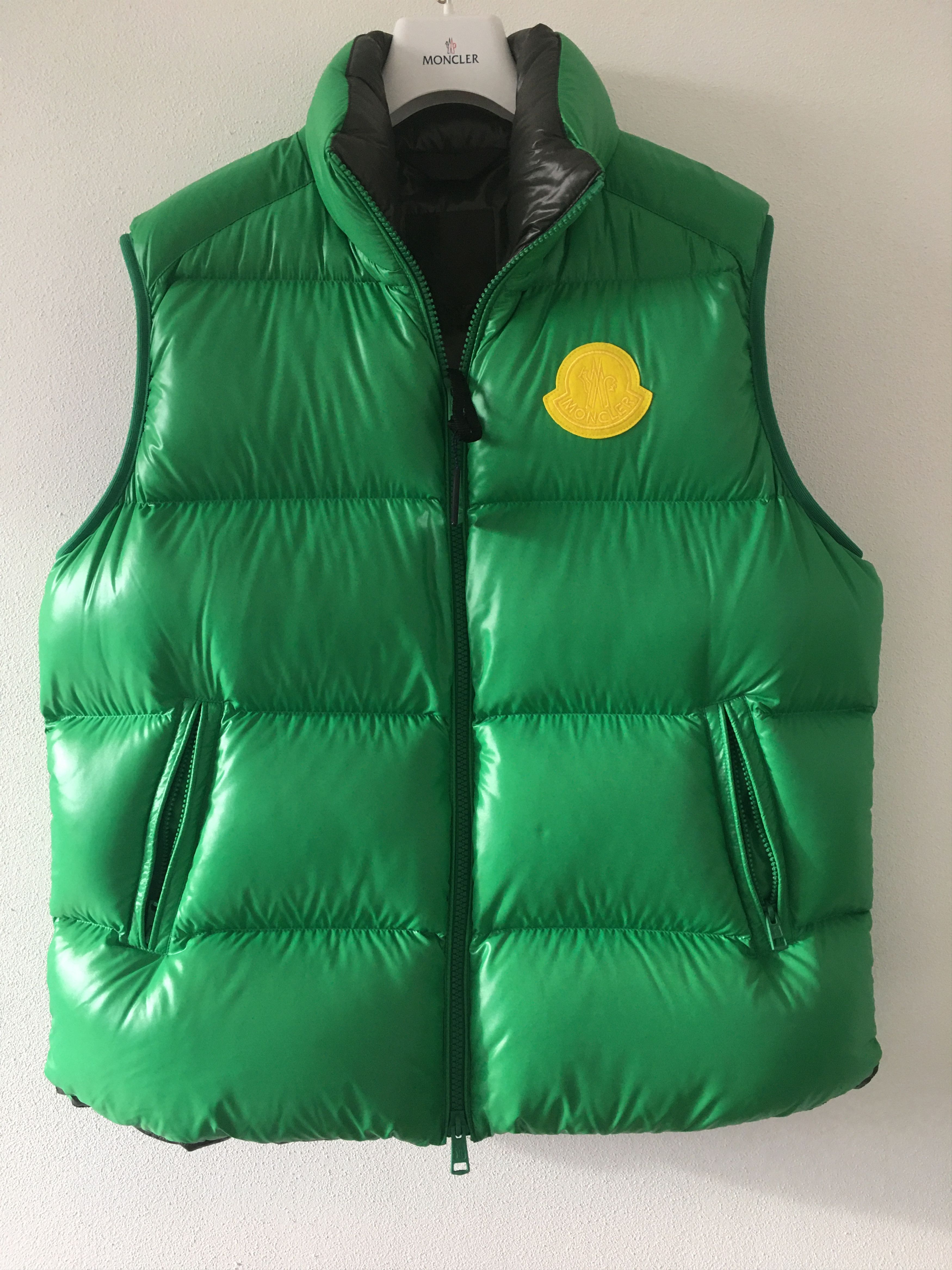 image of Moncler Genius Down Vest Sumido in Green, Men's (Size 2XL)