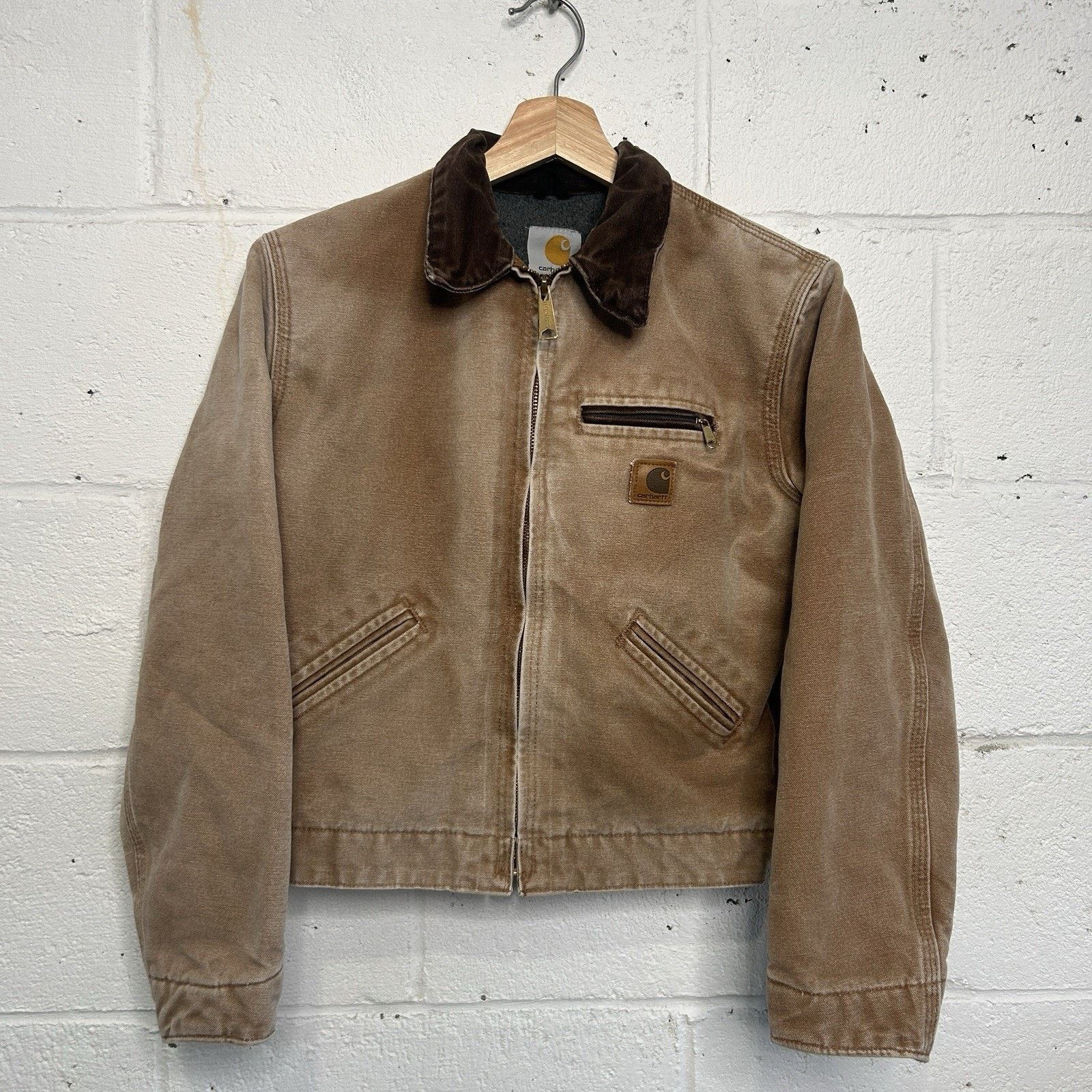 Carhartt Y2K Carhartt Sherpa-Lined Detroit Jacket “Brown” YYJ97 BRN Size XS / US 0-2 / IT 36-38 - 1 Thumbnail