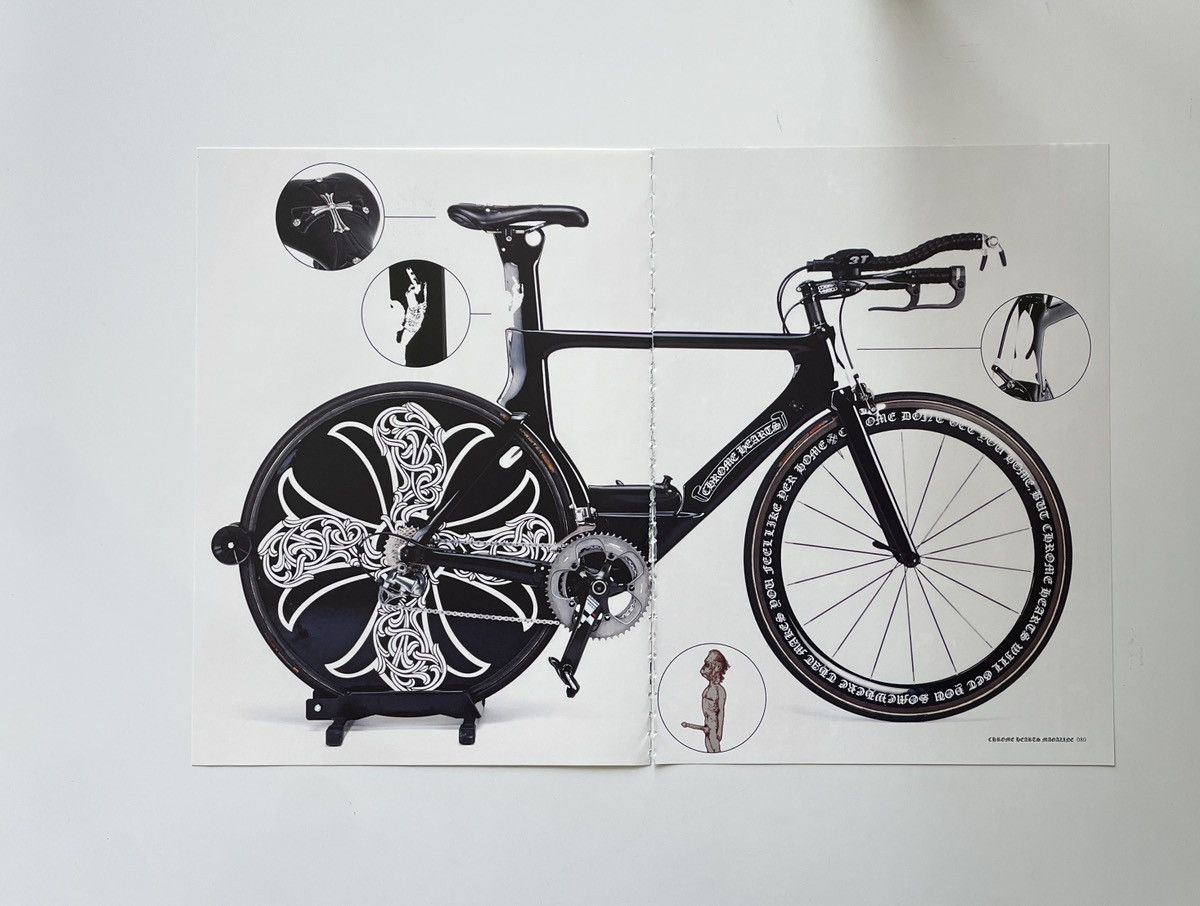Chrome Hearts × Vintage Chrome Hearts bike photo Poster 11x15 magazine cutout Size ONE SIZE - 1 Thumbnail