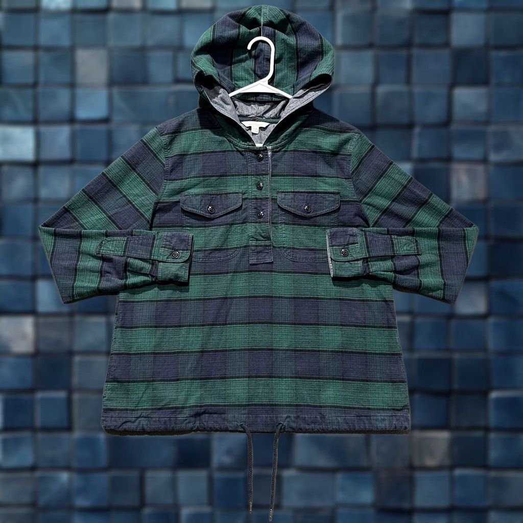 Vintage L.L. Bean Signature Shirt Women L Green Plaid Hoodie Classic Outdoor Archive Chamois 1958 Size L / US 10 / IT 46 - 1 Thumbnail