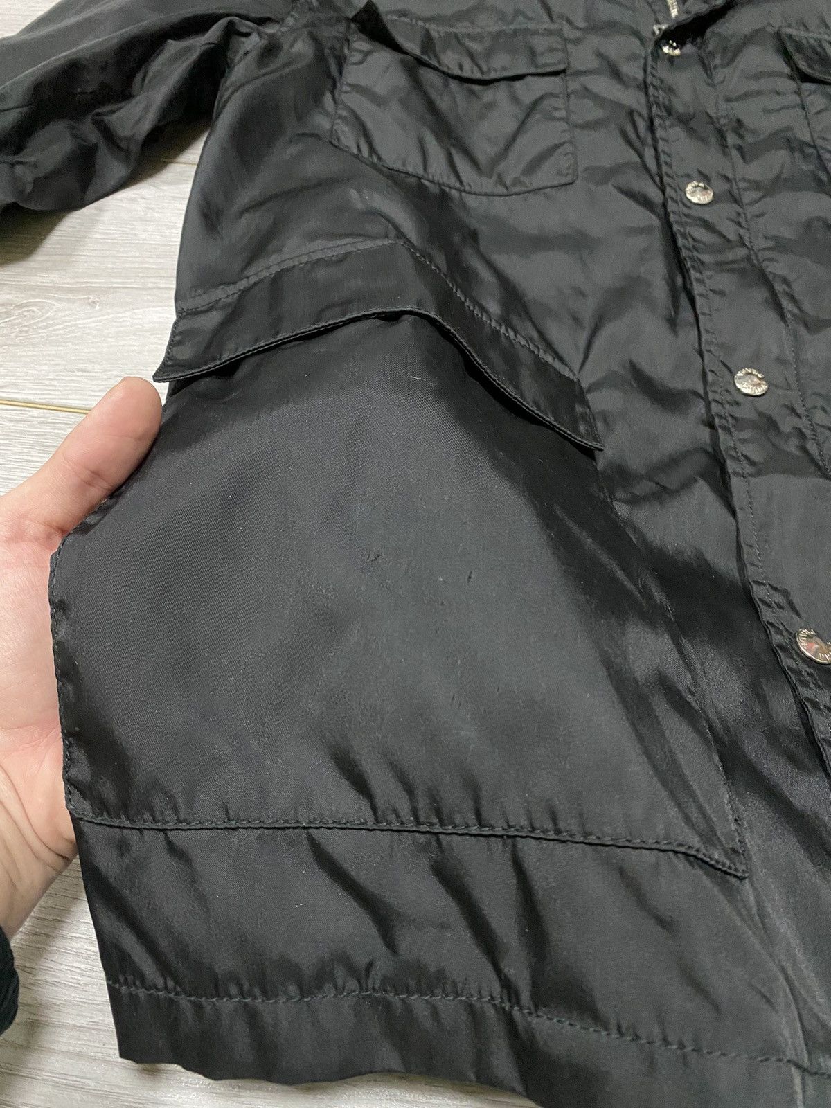 Prada Prada vintage nylon leather jacket hooded Size US L / EU 52-54 / 3 - 17 Thumbnail