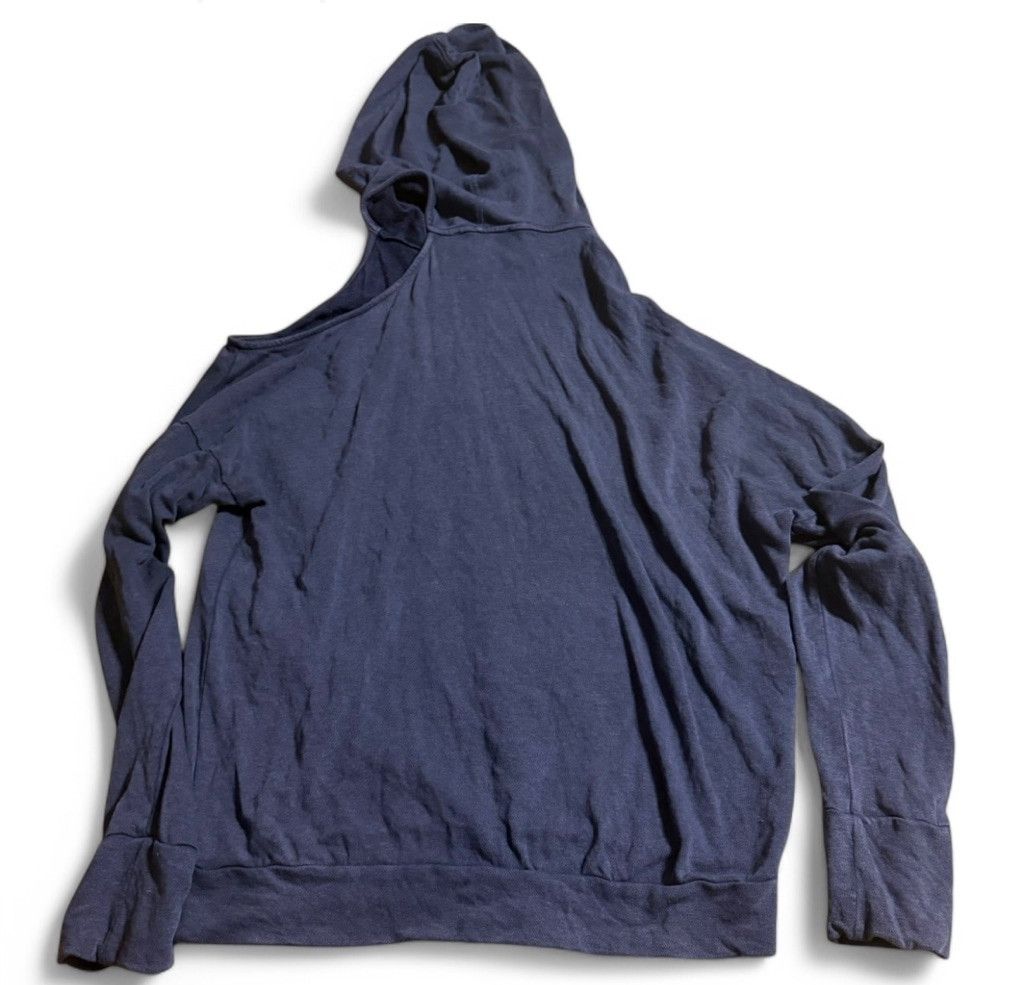 Express Express Navy One-Shoulder Hoodie - Medium (M) Size L / US 10 / IT 46 - 3 Thumbnail