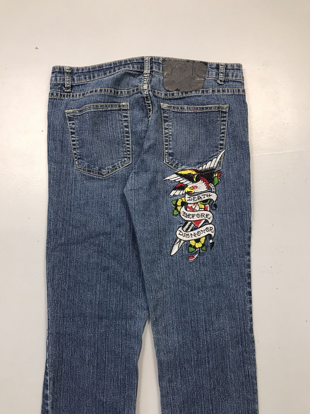 Ed Hardy Vintage Ed hardy embroidered denim Size 32" / US 10 / IT 46 - 13 Thumbnail