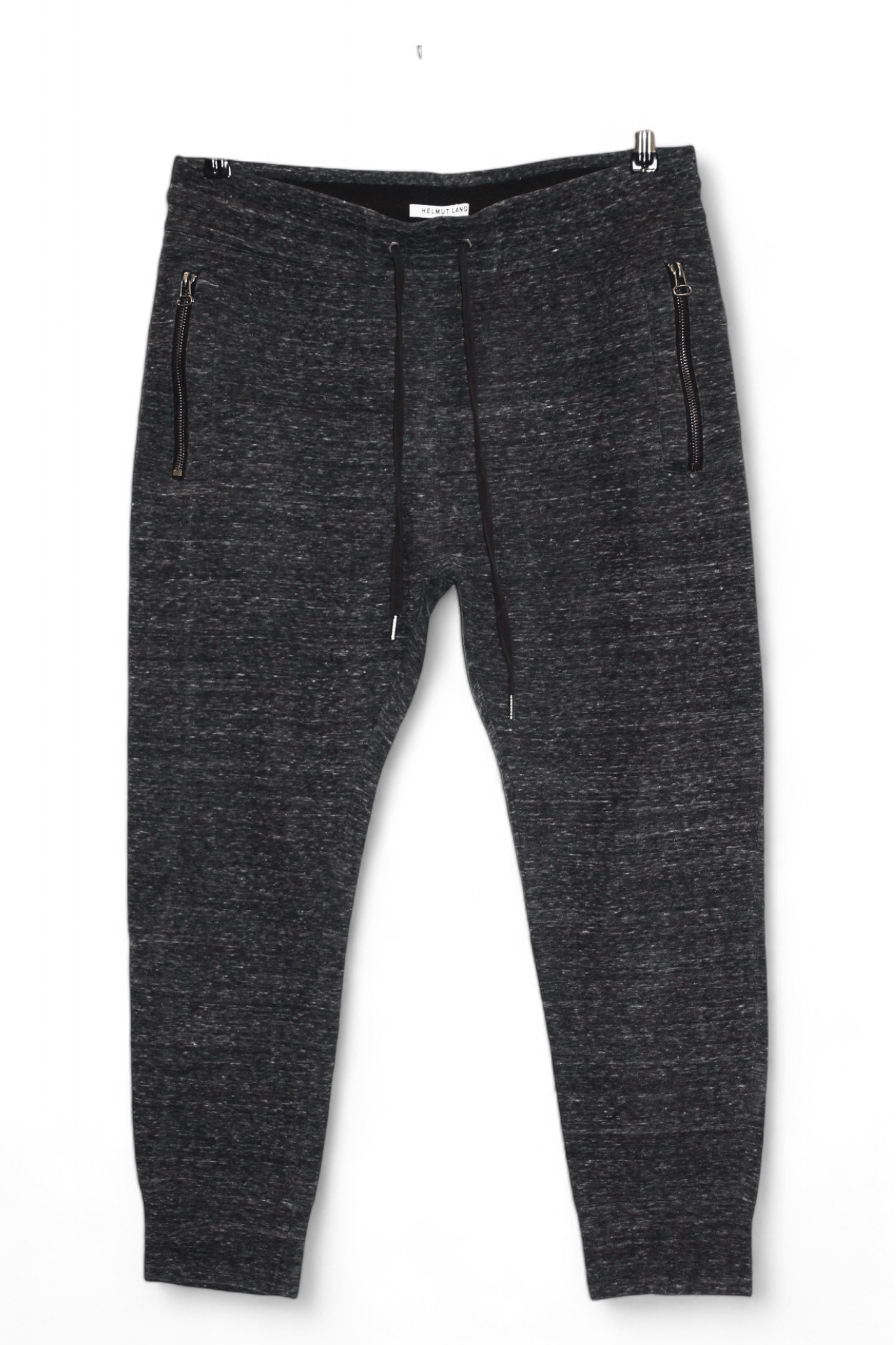 Helmut Lang Helmut Lang Heather Charcoral Curved Leg Track Pants Size US 34 / EU 50 - 10 Thumbnail