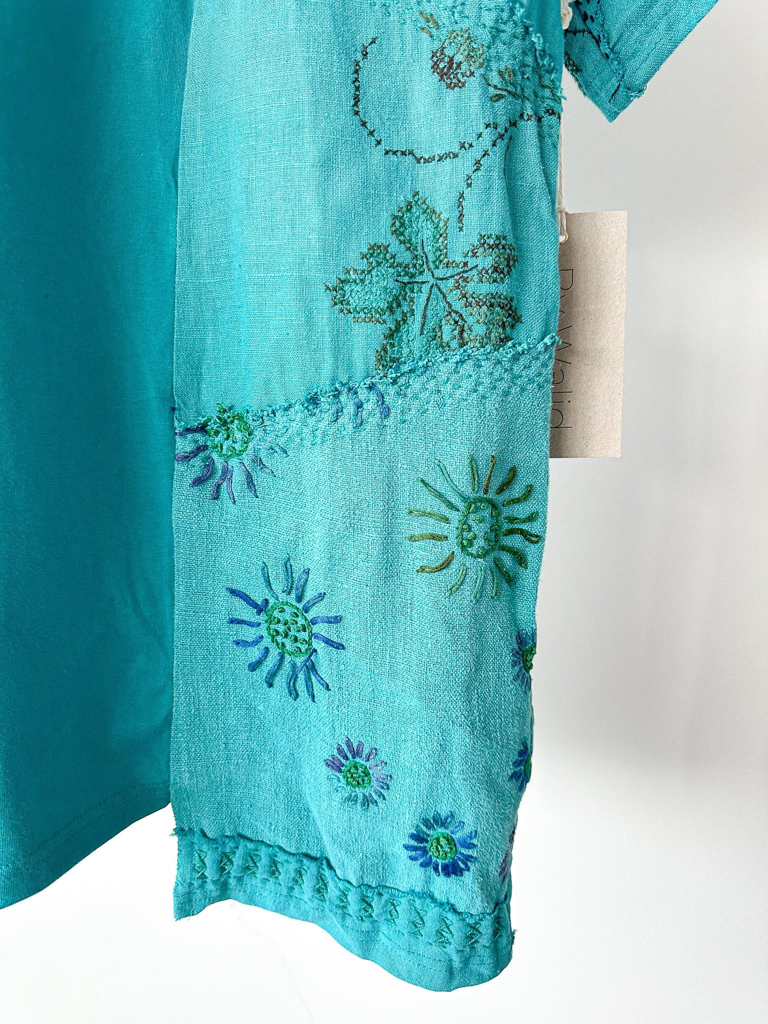 By Walid By Walid Hanky Story Patchy T Shirt In Teal Size US XXS / EU 40 - 2 Thumbnail