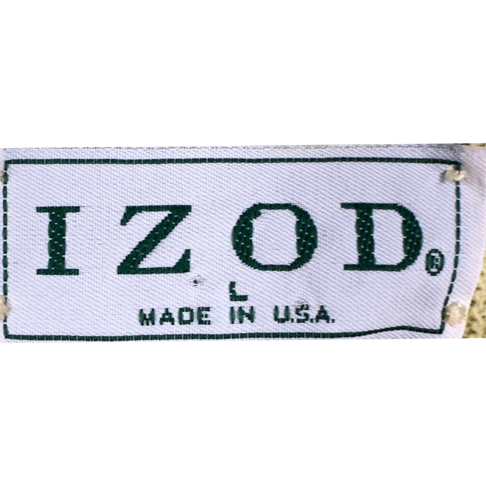 Izod VINTAGE IZOD Sweater Mens L Yellow V-Neck Knit Logo Pullover Long Sleeve Classic Preppy Size US L / EU 52-54 / 3 - 4 Thumbnail