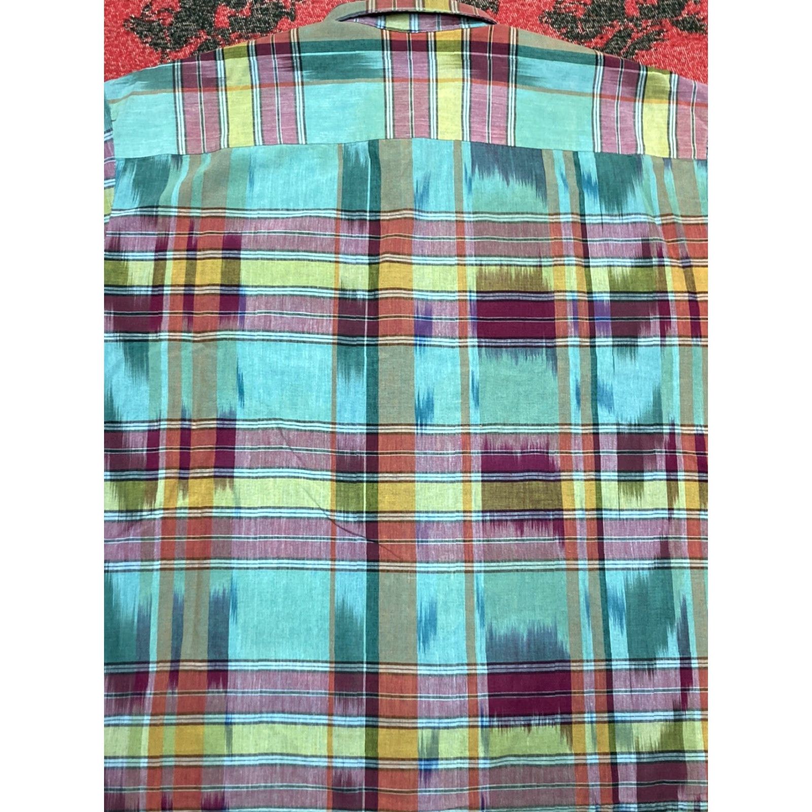 Vintage VINTAGE 80s shadow plaid button shirt 100% cotton Sergio quality style XXL Tall Blue Plaid Men Size 2XL Tall Short Sleeve 80s Shirt Mens Size US XXL / EU 58 / 5 - 8 Thumbnail