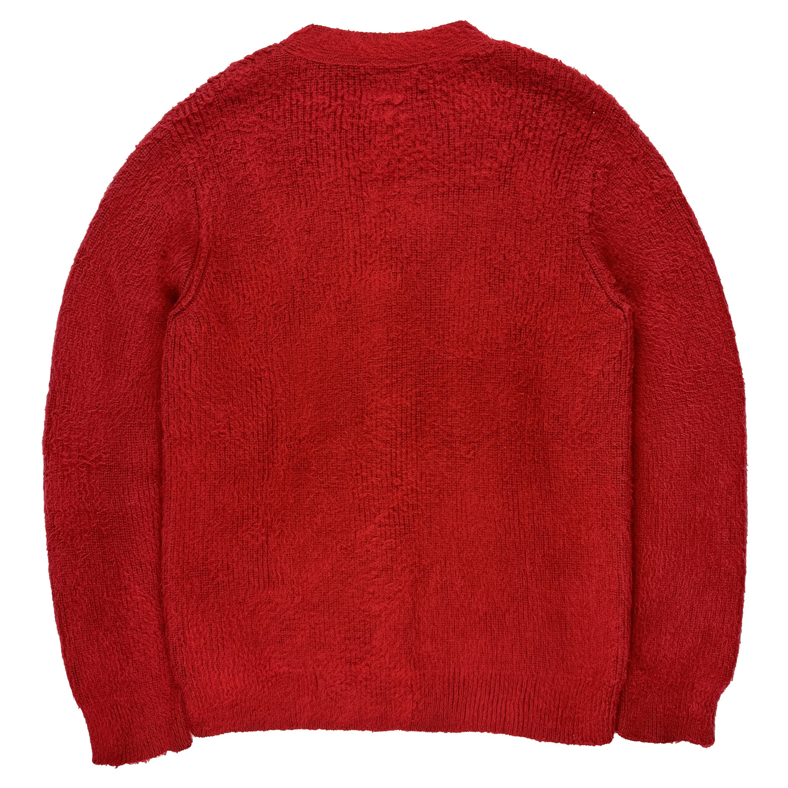 Number (N)ine × Takahiromiyashita The Soloist. SS/AW03 Red Mohair Cardigan Size US L / EU 52-54 / 3 - 2 Thumbnail