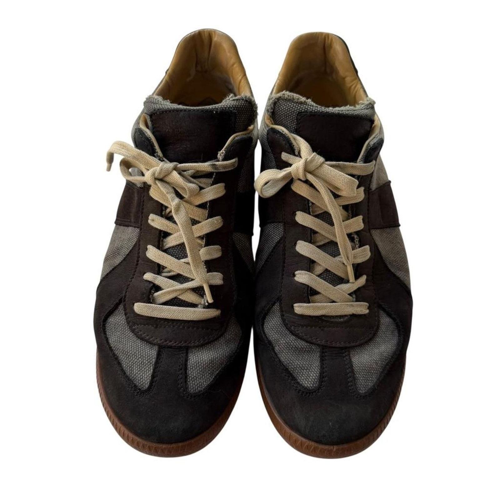 Maison Margiela Maison Margiela Textured Canvas Low-Top Sneaker Black Grey Size US 9 / EU 42 - 5 Thumbnail