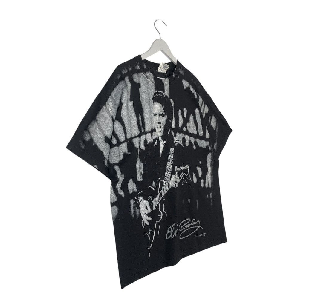 Designer × Vintage VINTAGE 2000 ELVIS PRESLEY 2000s OVER PRINT FULL PRINT TEE Size US L / EU 52-54 / 3 - 3 Thumbnail