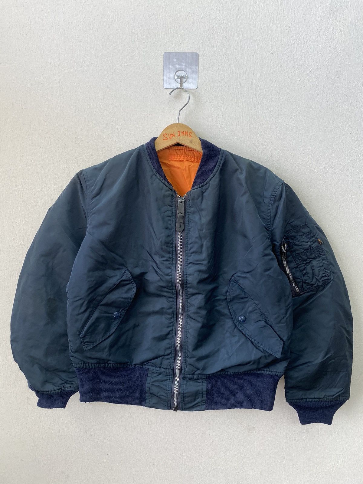Alpha Industries MA-1 Flight Jacket Navy Bomber 90s