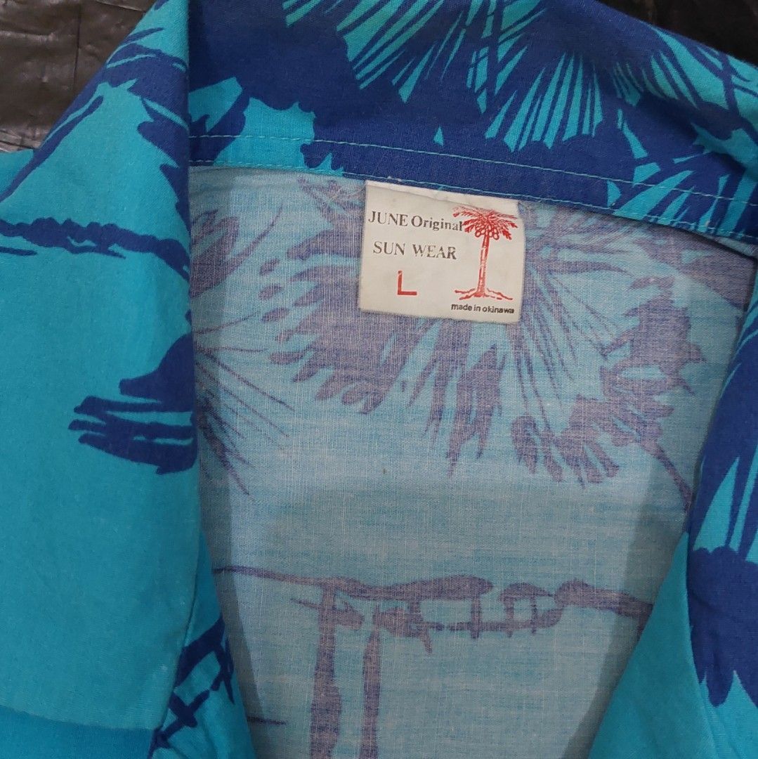 Japanese Brand June japan open collar Hawaiian shirt Size US L / EU 52-54 / 3 - 3 Thumbnail