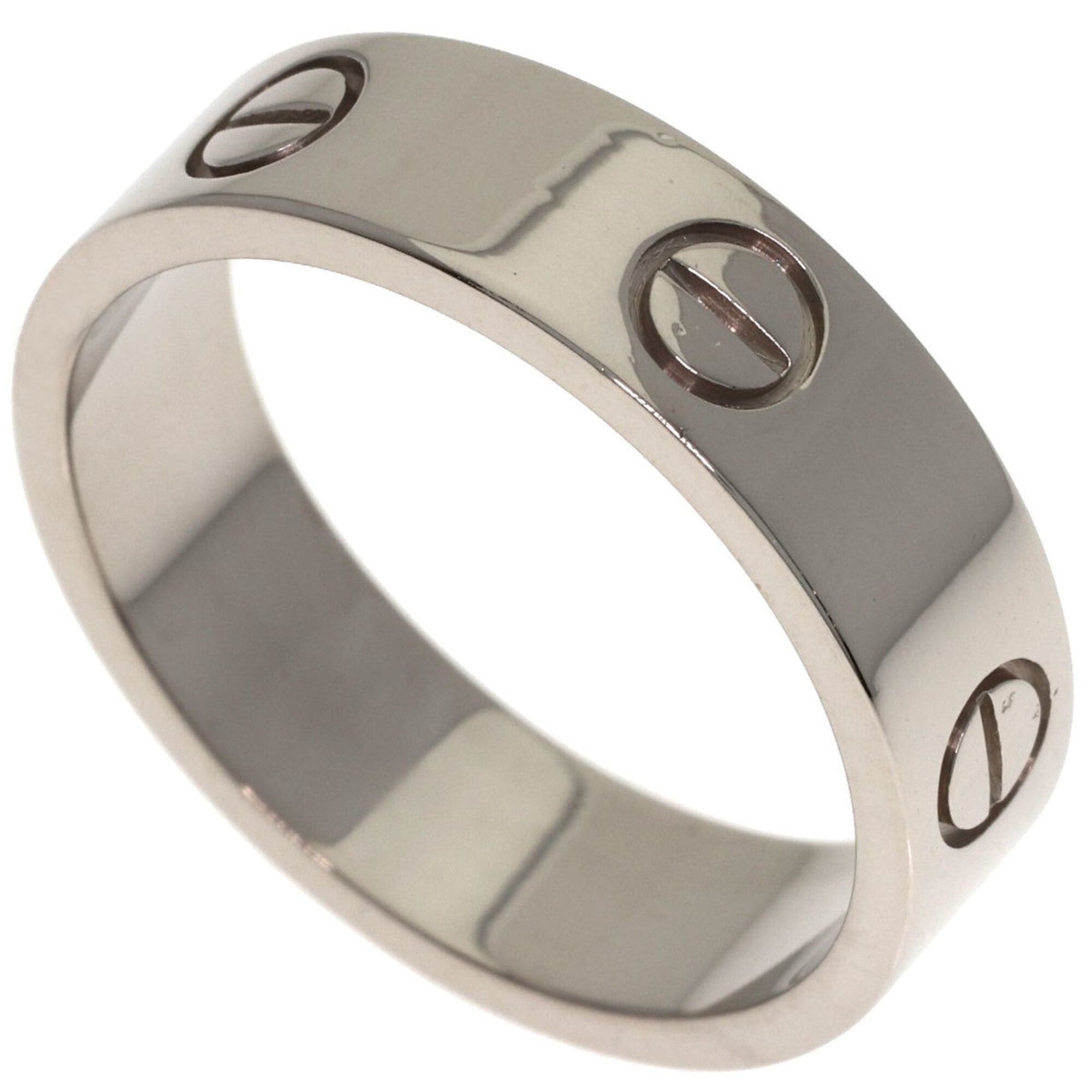 Cartier Cartier Love Ring #61, 18K White Gold, Women's Ring, CARTIER Size ONE SIZE - 1 Thumbnail