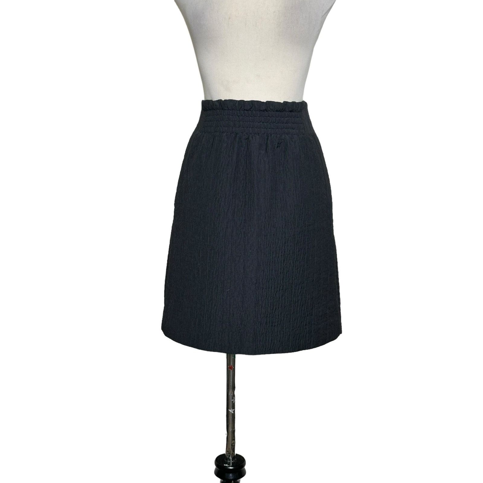 Cos COS black textured high waist mini skirt size 4 Size 27" / US 4 / IT 40 - 9 Thumbnail