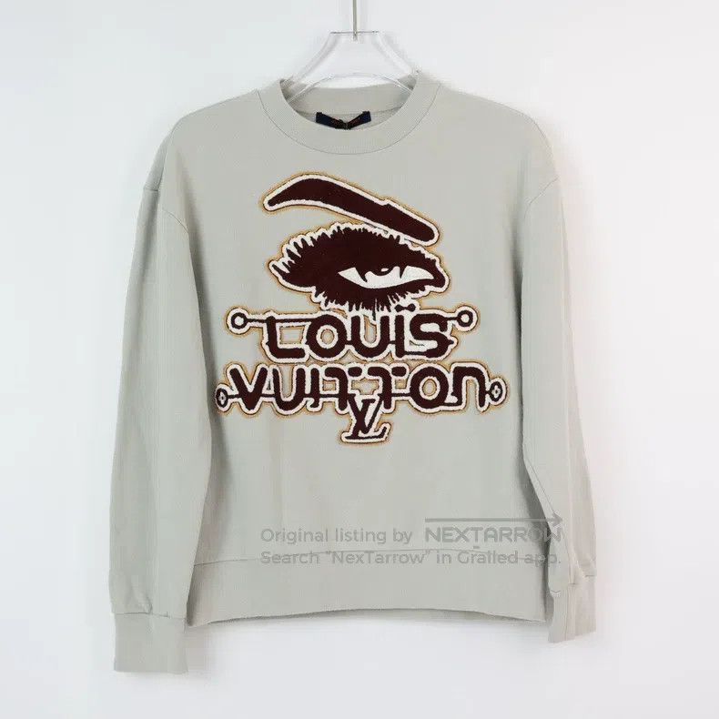 Louis Vuitton Louis Vuitton 2023fw's latest flocked chest graffiti logo Size US S / EU 44-46 / 1 - 1 Thumbnail