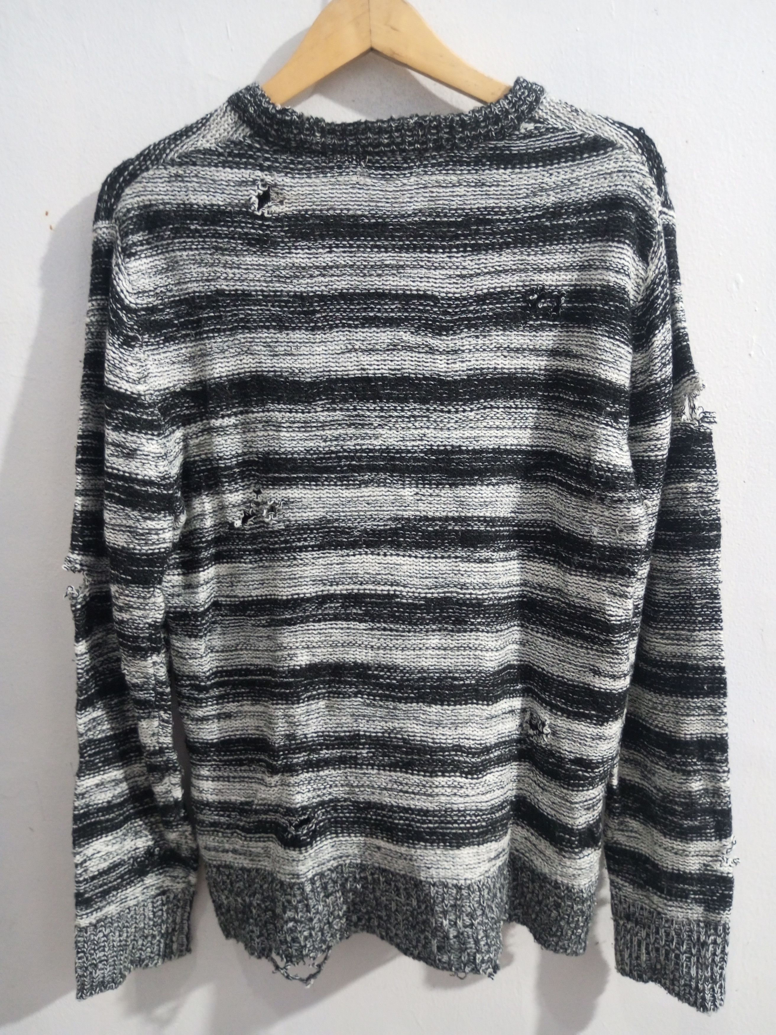 Other Vintage spinash striped distressed knitwear Size US L / EU 52-54 / 3 - 11 Thumbnail