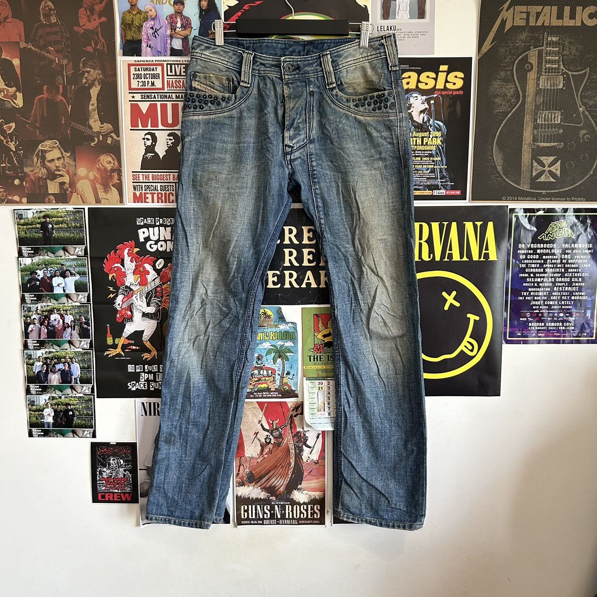Diesel Vintage Diesel Timmen Stud Denim Size US 33 - 1 Thumbnail