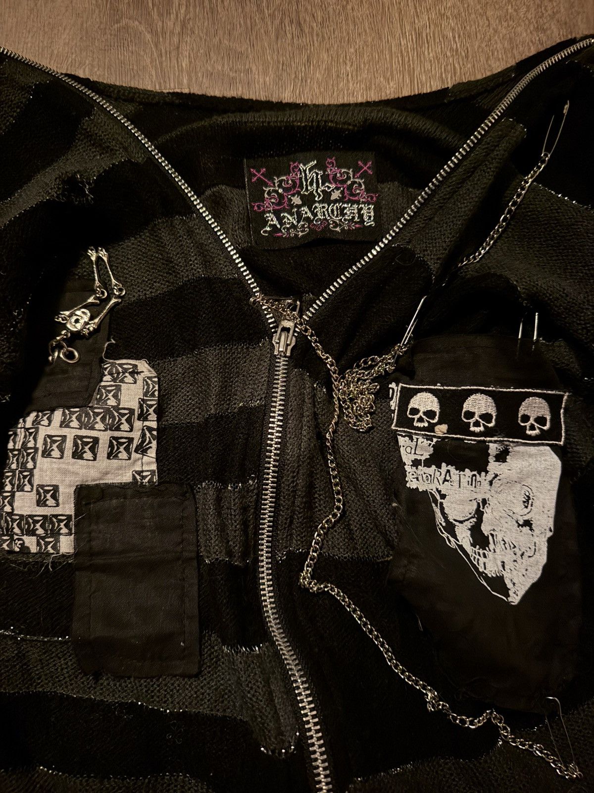 h.NAOTO h.Naoto Anarchy Striped Cardigan | Grailed