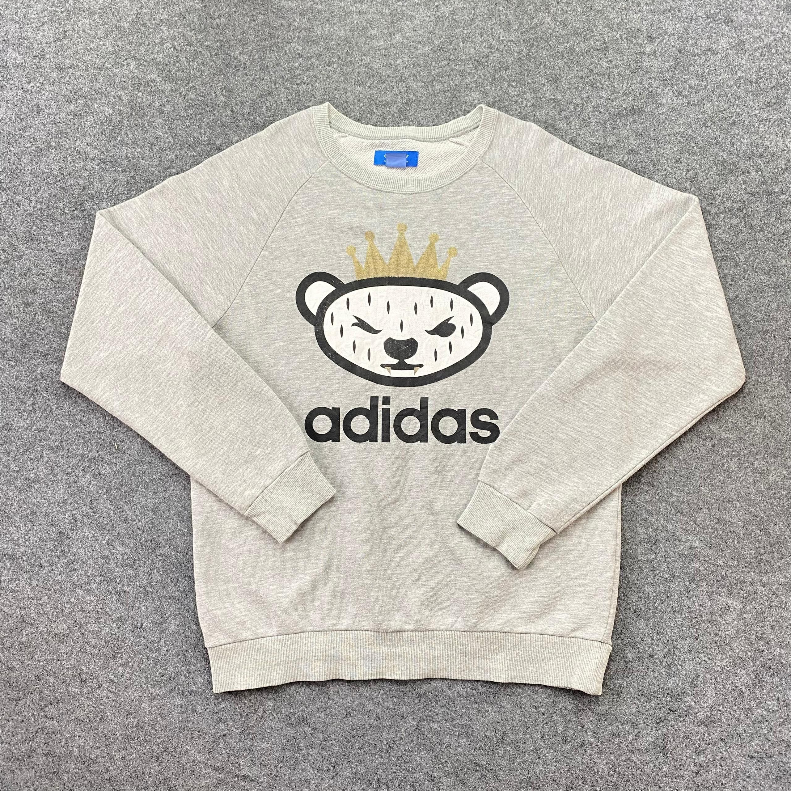 Adidas Vintage Adidas Bear Sweatshirt Size US L / EU 52-54 / 3 - 1 Thumbnail