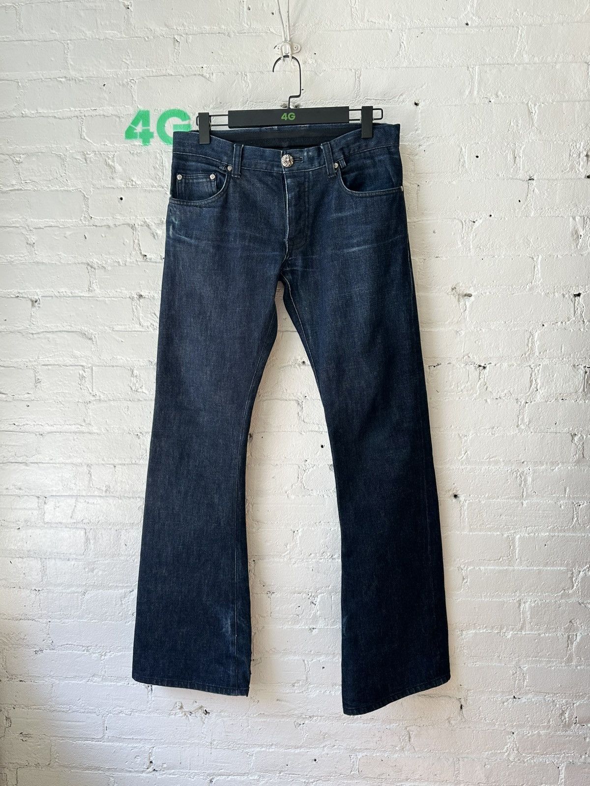 Chrome Hearts CHROME HEARTS 1 OF 1 FLARE PATCH JEANS Size US 31 - 3 Thumbnail