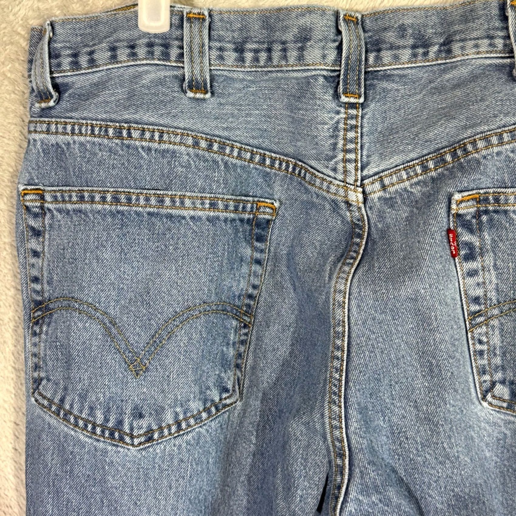 Levi's Levi’s 505 Jeans Men 38x30 Regular Fit Mid Rise Straight Blue Denim Classic Size US 38 / EU 54 - 6 Thumbnail