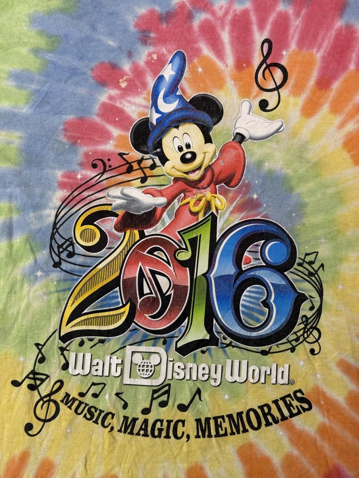 Disney Fantasia Mickey Mouse T-shirt Walt Disney World 2016 Tie Dye Size US M / EU 48-50 / 2 - 4 Thumbnail