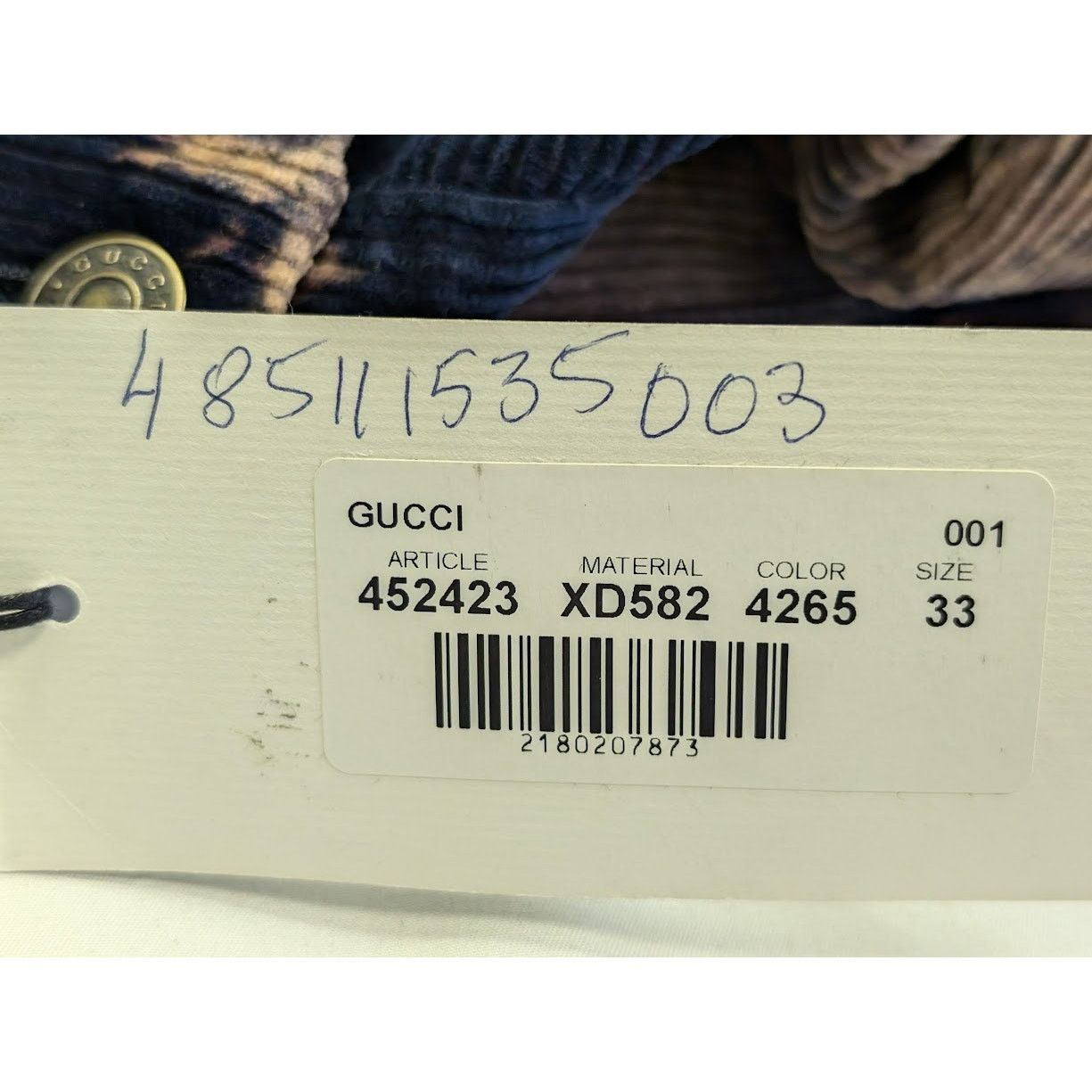 Gucci o1rshd1 Denim Pant in Multicolor Size US 33 - 25 Thumbnail