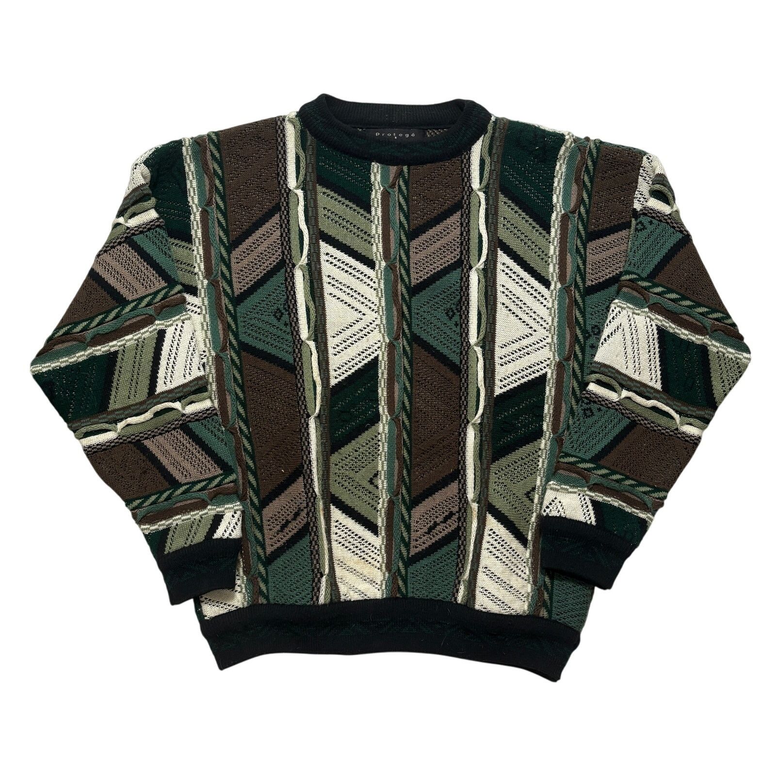 Protege VTG 90s Protege Collection 3D Knit Coogi Pullover Sweater XL Size US XL / EU 56 / 4 - 1 Thumbnail