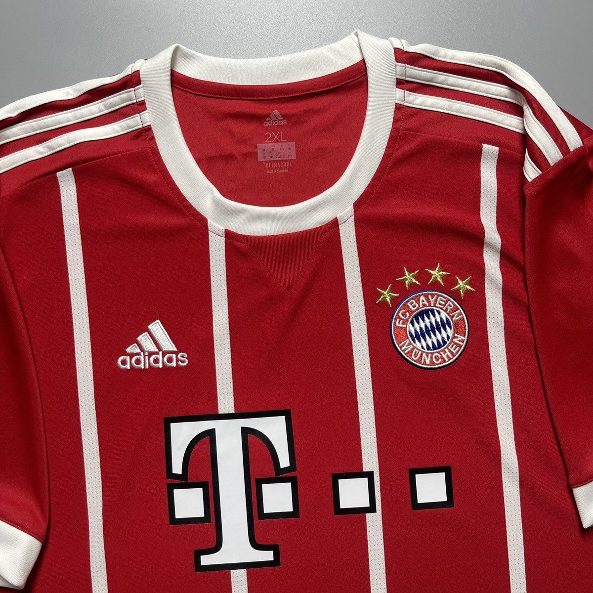 Vintage BAYERN ADIDAS 2017/2018 FOOTBALL HOME JERSEY #23 VIDAL Size US XXL / EU 58 / 5 - 4 Thumbnail