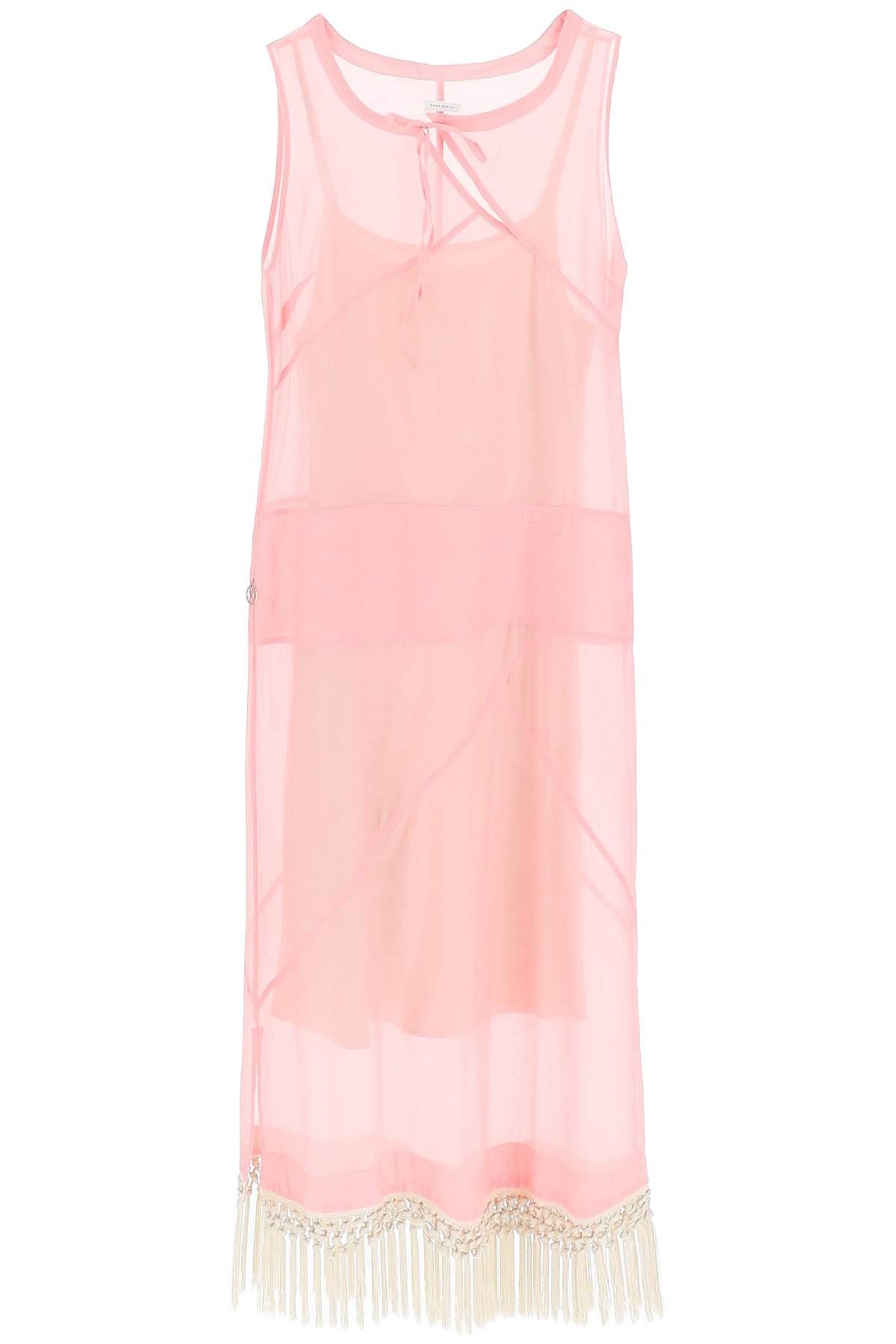 image of Saks Potts 'stanni' Cotton And Silk Dress in Rosa, Women's (Size Small)