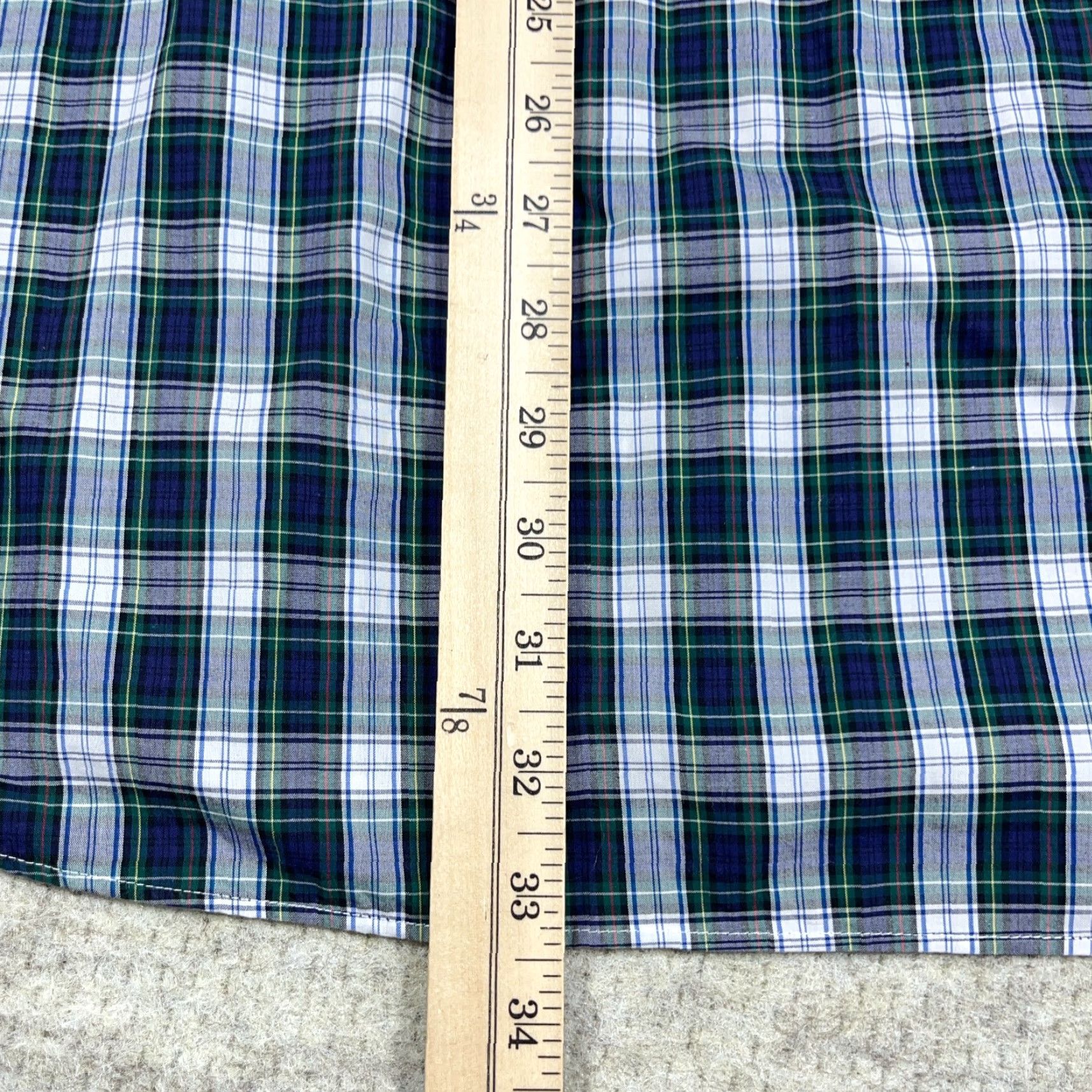Ralph Lauren Ralph Lauren Shirt Men 3XB Big Blue Green Plaid Button Up Poplin Dress Pony Shirt Button-Up Big & Tall Mens Size 48R - 6 Thumbnail