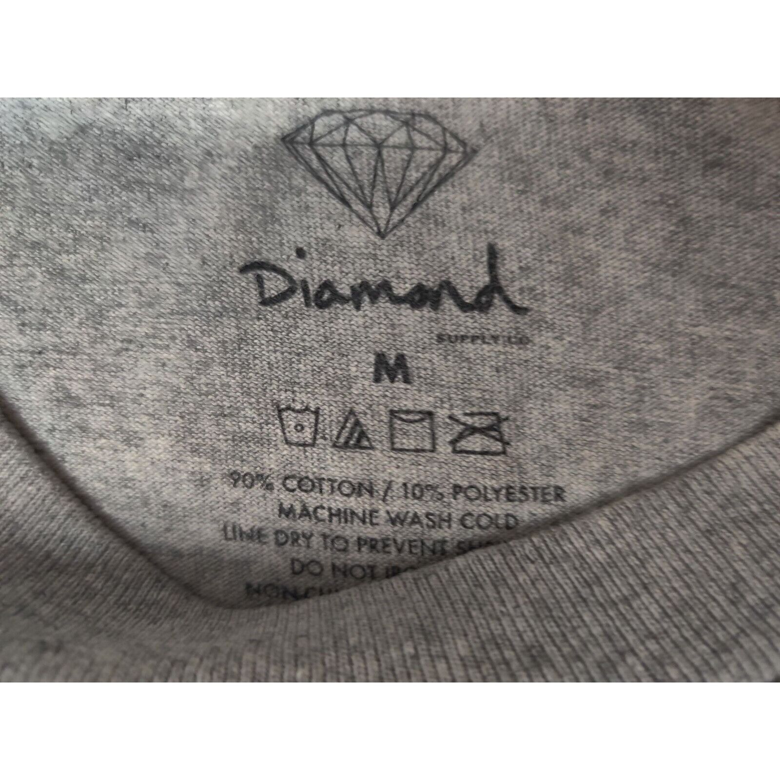 Diamond Supply Co. Diamond Supply Co Shirt Adult Mens Medium Gray Spell Out Size US M / EU 48-50 / 2 - 5 Thumbnail