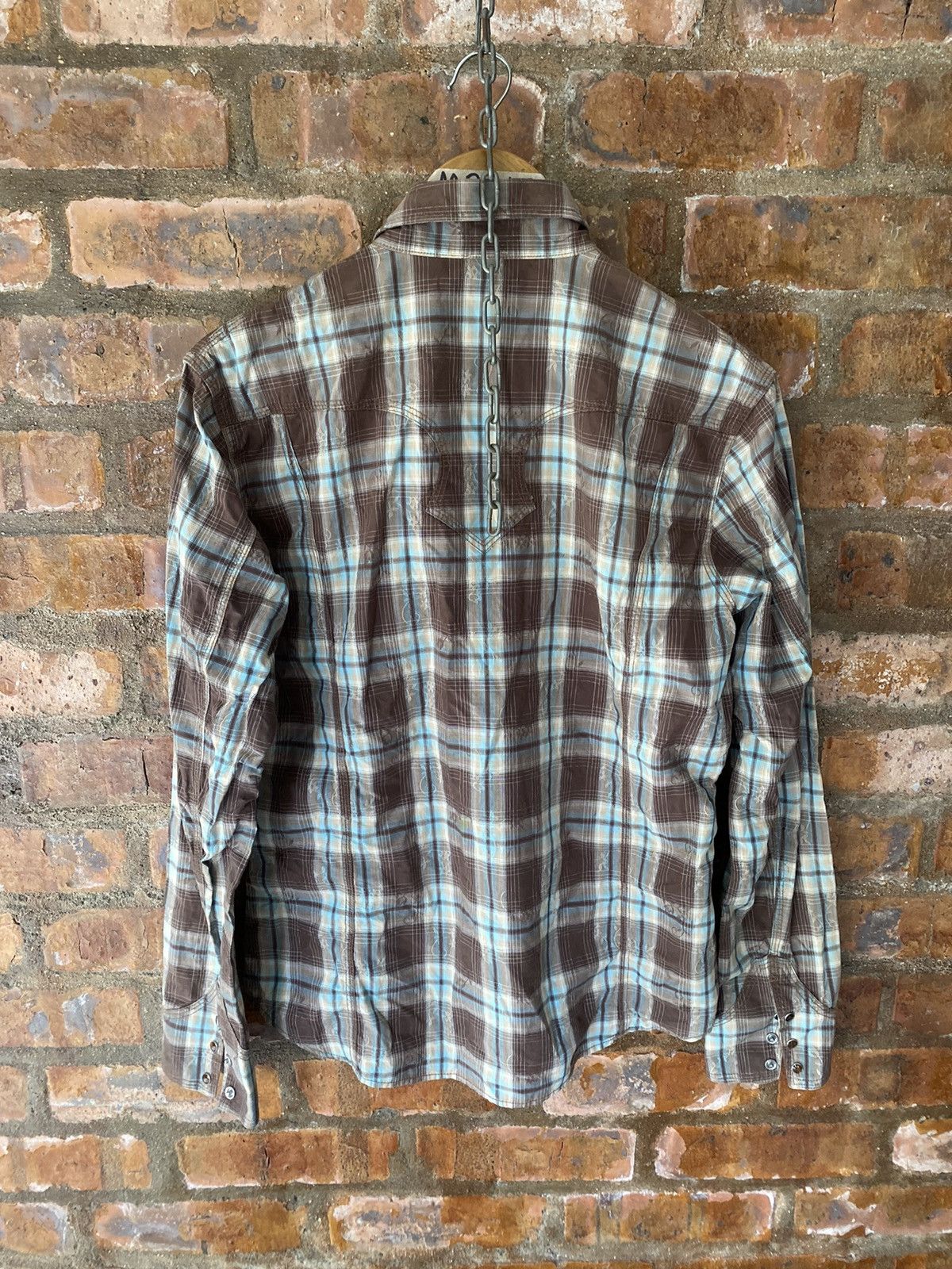 Tornado Mart 2000s Nicole for Men TRIBAL floral shadow flannel Size US M / EU 48-50 / 2 - 12 Thumbnail