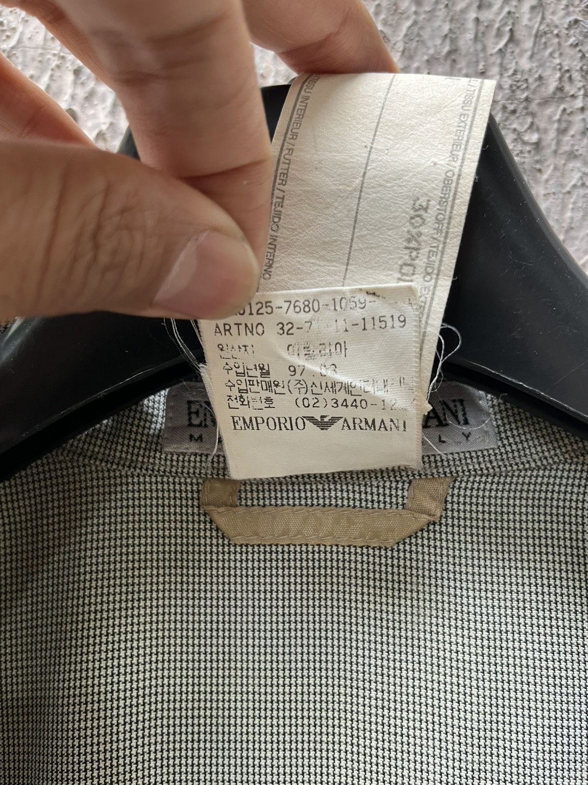 Emporio Armani Vintage Emperio Armani Grey Size 40R - 6 Thumbnail