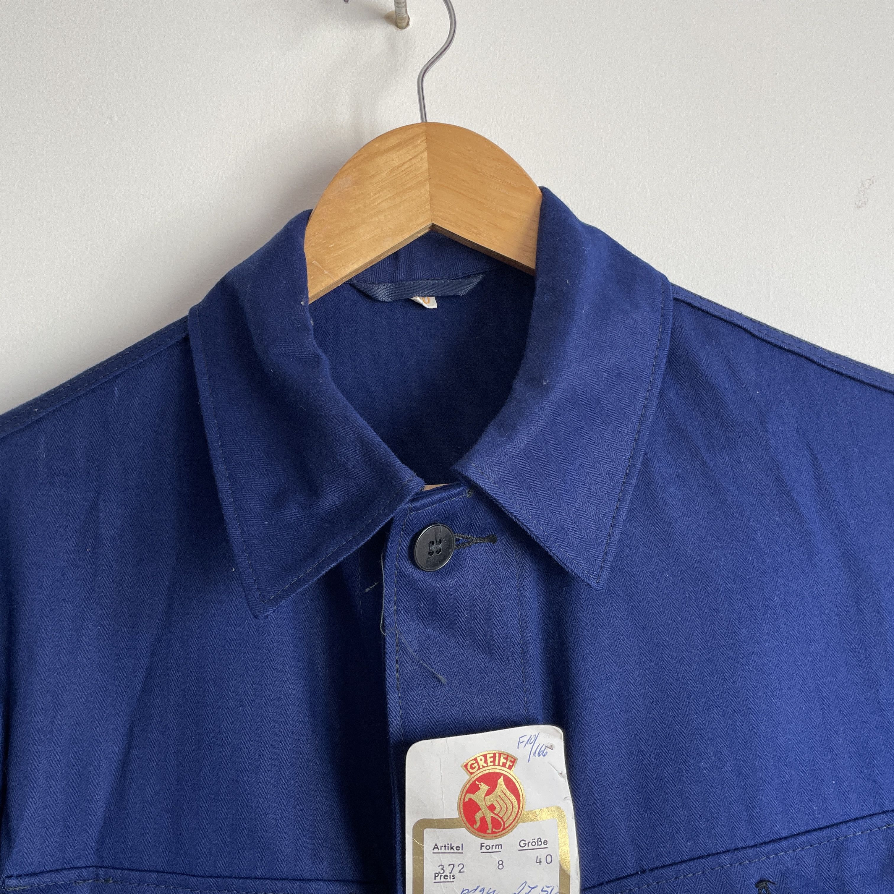 Vintage DEADSTOCK Greiff Vintage European Herringbone Work Jacket Size US M / EU 48-50 / 2 - 4 Thumbnail