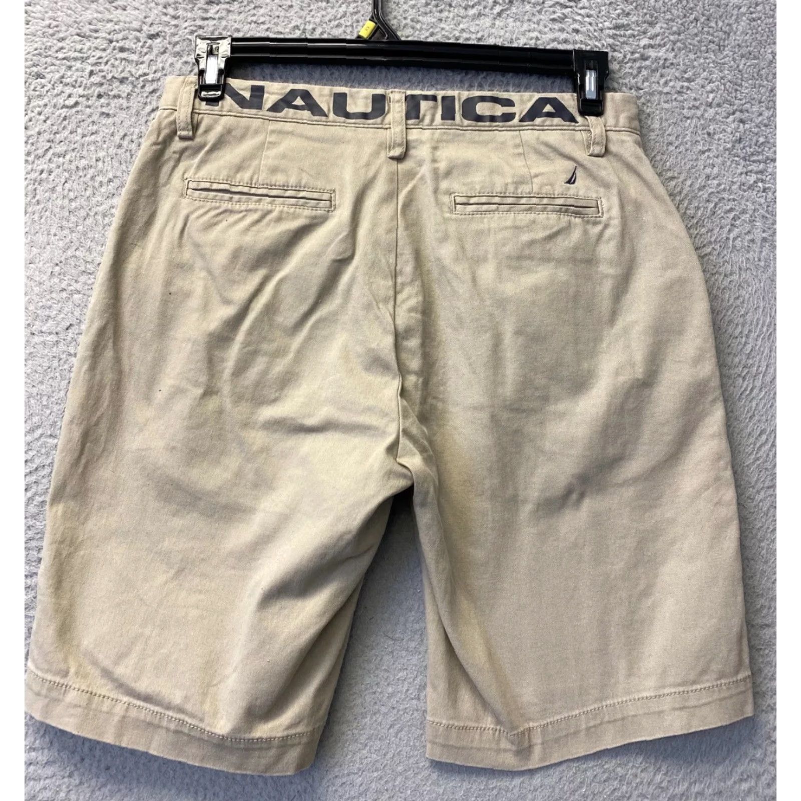 Nautica Nautica Shorts 30 Mens Beige Chino Pockets The Deck Short Fit Casual /109-24 Navy? Size US 30 / EU 46 - 6 Thumbnail