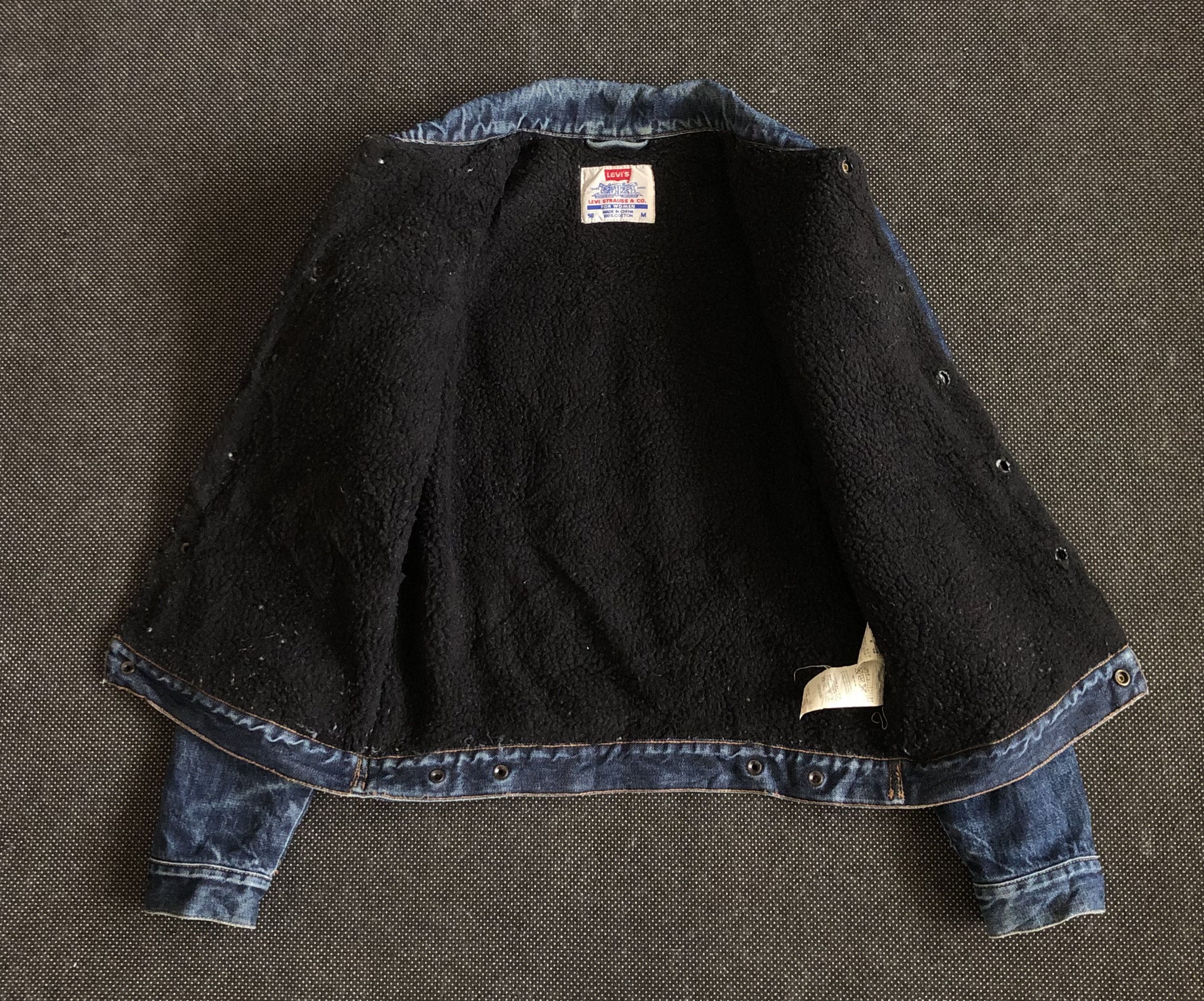 Levi's VINTAGE 1998 LEVIS SHERPA DENIM JACKET Size S / US 4 / IT 40 - 3 Thumbnail