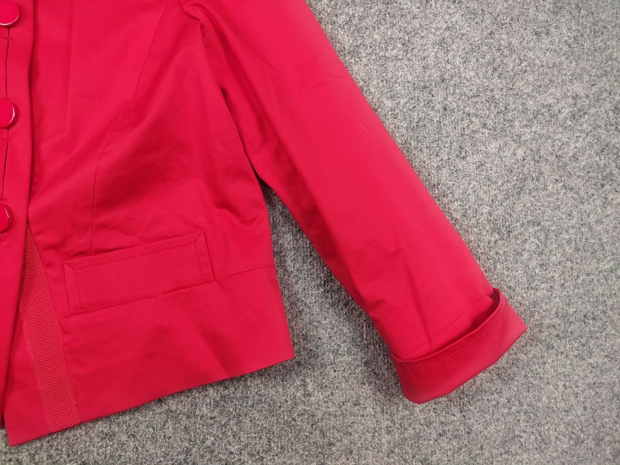 Escada Escada Sport Vintage Design Red Cotton Button Blazer Jacket Size M / US 6-8 / IT 42-44 - 4 Thumbnail
