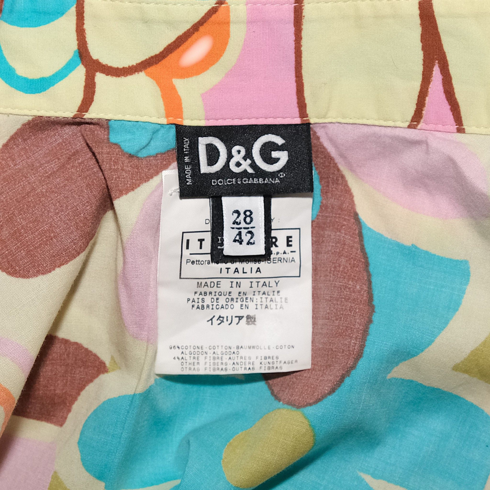 Dolce & Gabbana D&G Hippie Floral Sleeveless Shirt Size L / US 10 / IT 46 - 3 Thumbnail
