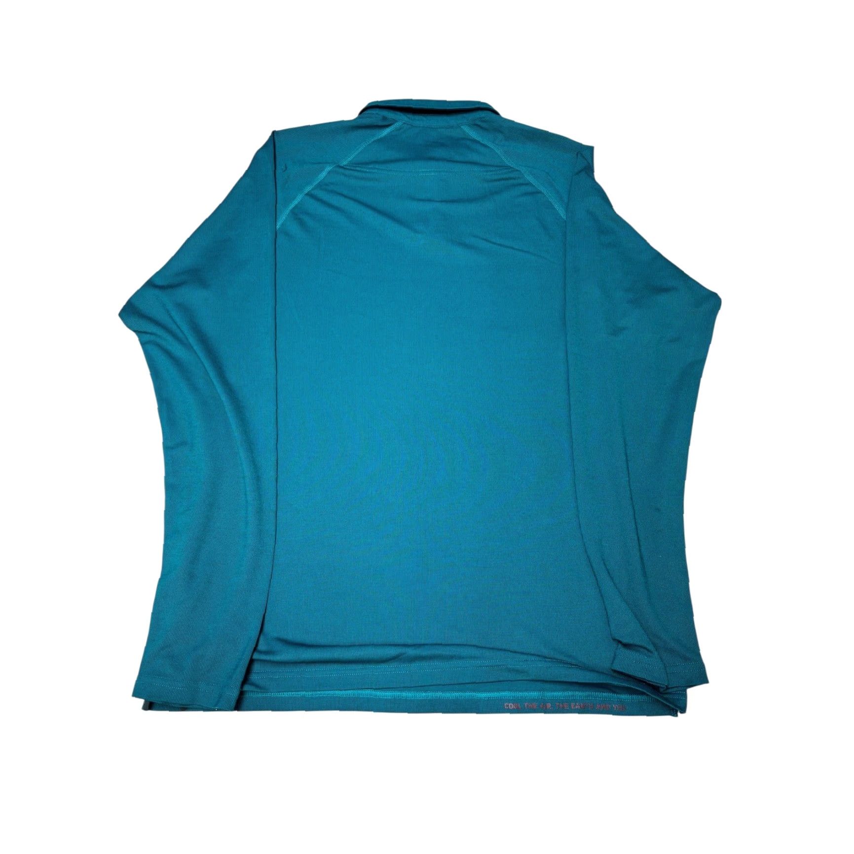 Rhone Rhone Long Sleeve Polo Shirt Men's M Teal Blue Athletic Top Golf Activewear Moisture Wicking Breathable Quick Dry Polo Shirt Mens Size US M / EU 48-50 / 2 - 7 Thumbnail
