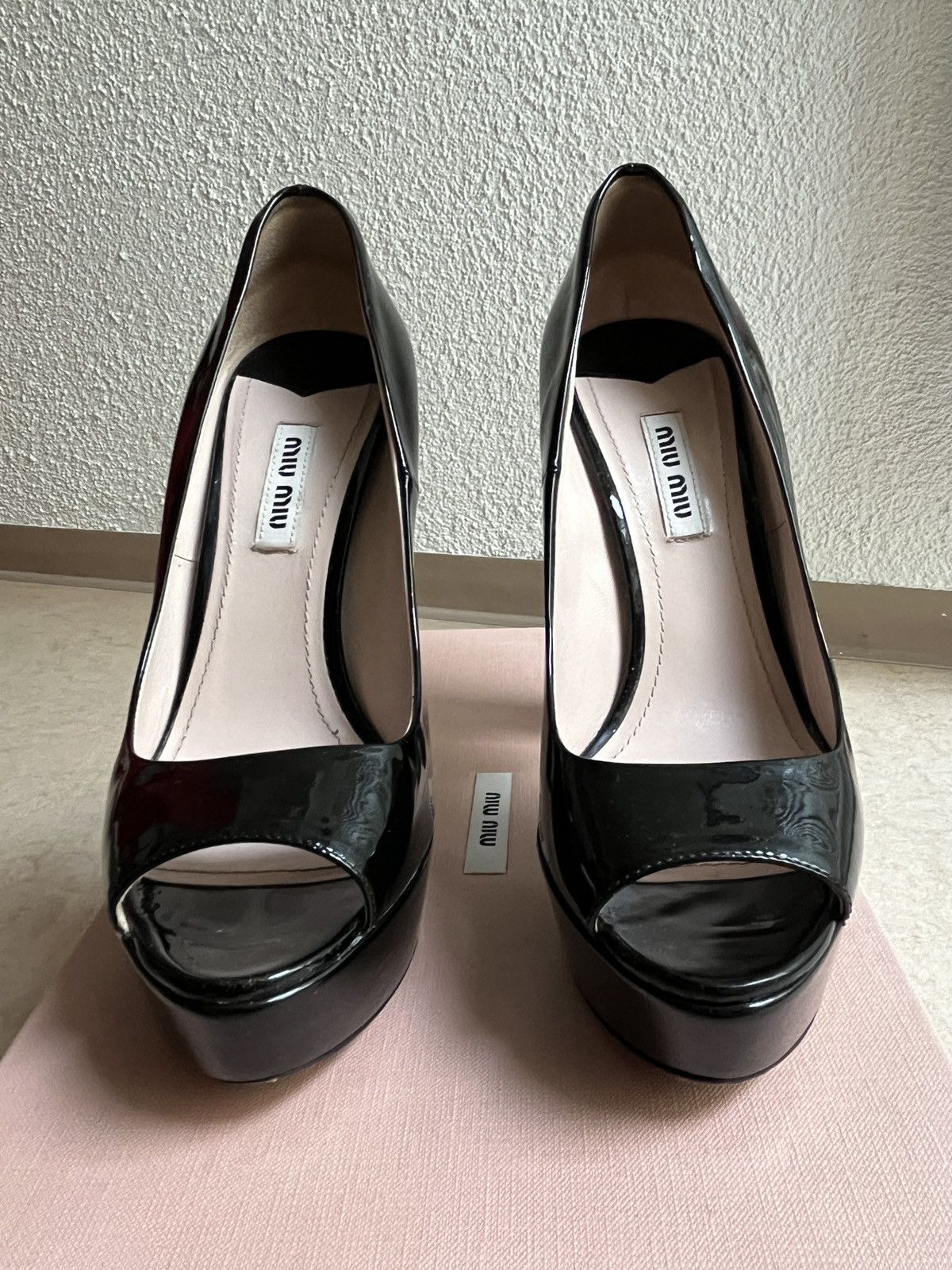 Miu Miu Miu Miu peeptoes Size US 7 / IT 37 - 1 Thumbnail