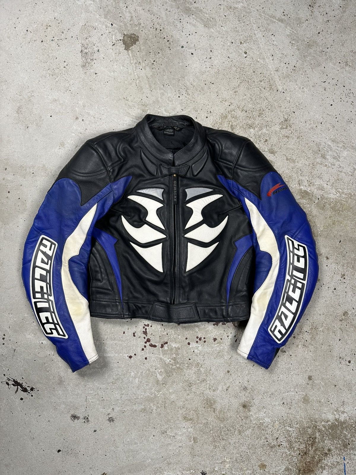 Hein Gericke × Vintage Vintage Y2K Real Leather Gericke Tribal Racing Moto Jacket Size US S / EU 44-46 / 1 - 1 Thumbnail