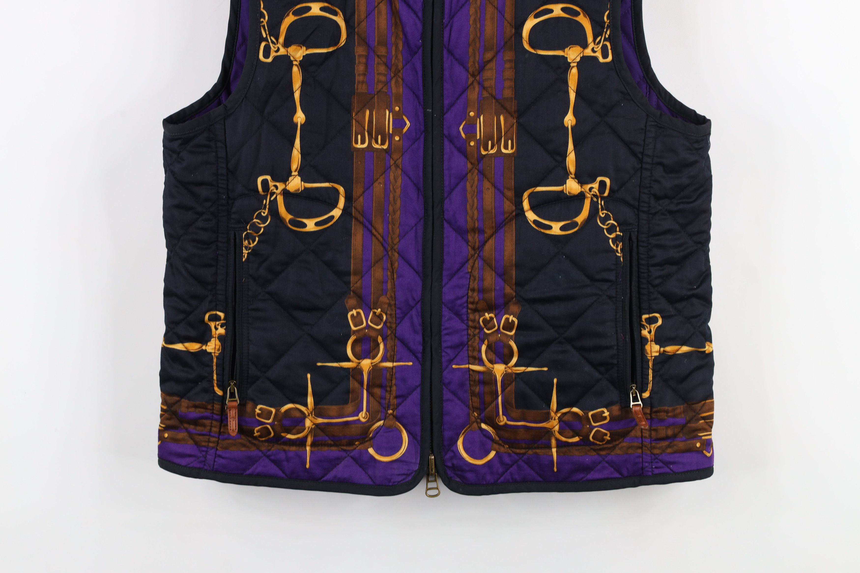Ralph Lauren × Vintage Vintage 90s Ralph Lauren Quilted Reversible Vest Jacket Size M / US 6-8 / IT 42-44 - 3 Thumbnail