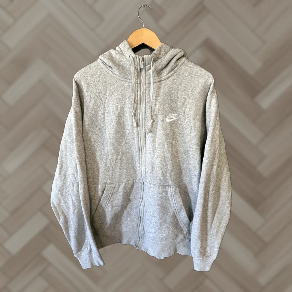 Nike Nike Sportswear Mens Jacket Hoodie Full Zip Gray XL Size US XL / EU 56 / 4 - 1 Thumbnail
