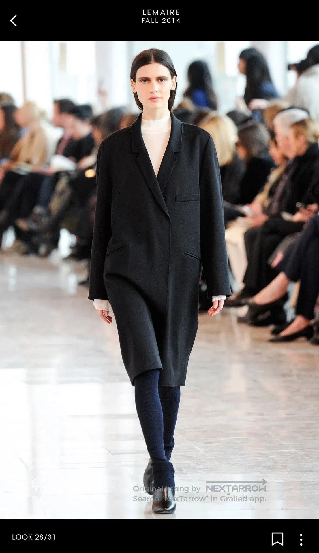Christophe Lemaire Lemaire 2014AW Virgin Wool Coat. Size XS / US 0-2 / IT 36-38 - 3 Thumbnail