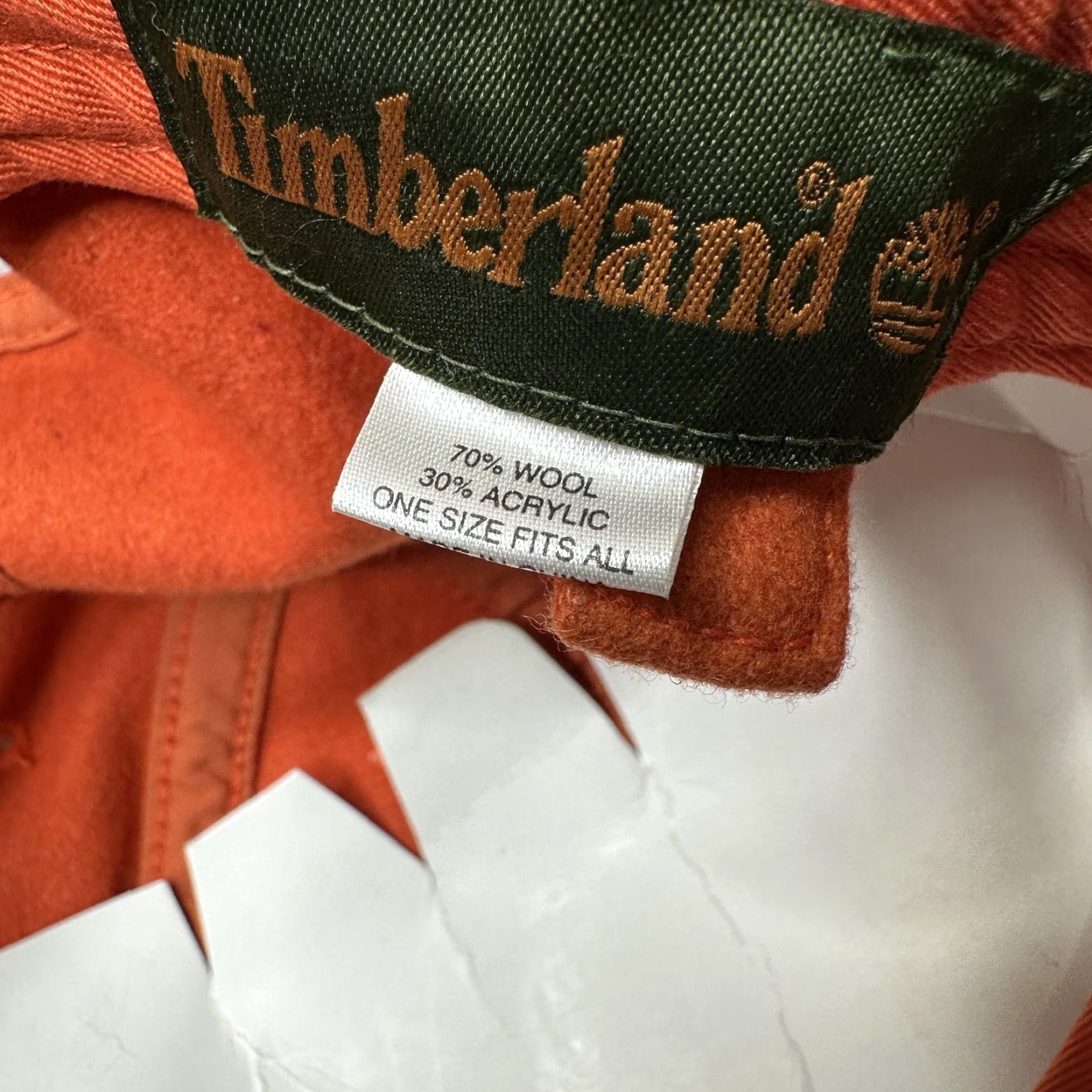 Timberland VINTAGE Timberland Hat Cap Strap Back Men One Size Orange Wool Suede Brim Baseball Cap Outdoor Adjustable Mens Size ONE SIZE - 8 Thumbnail