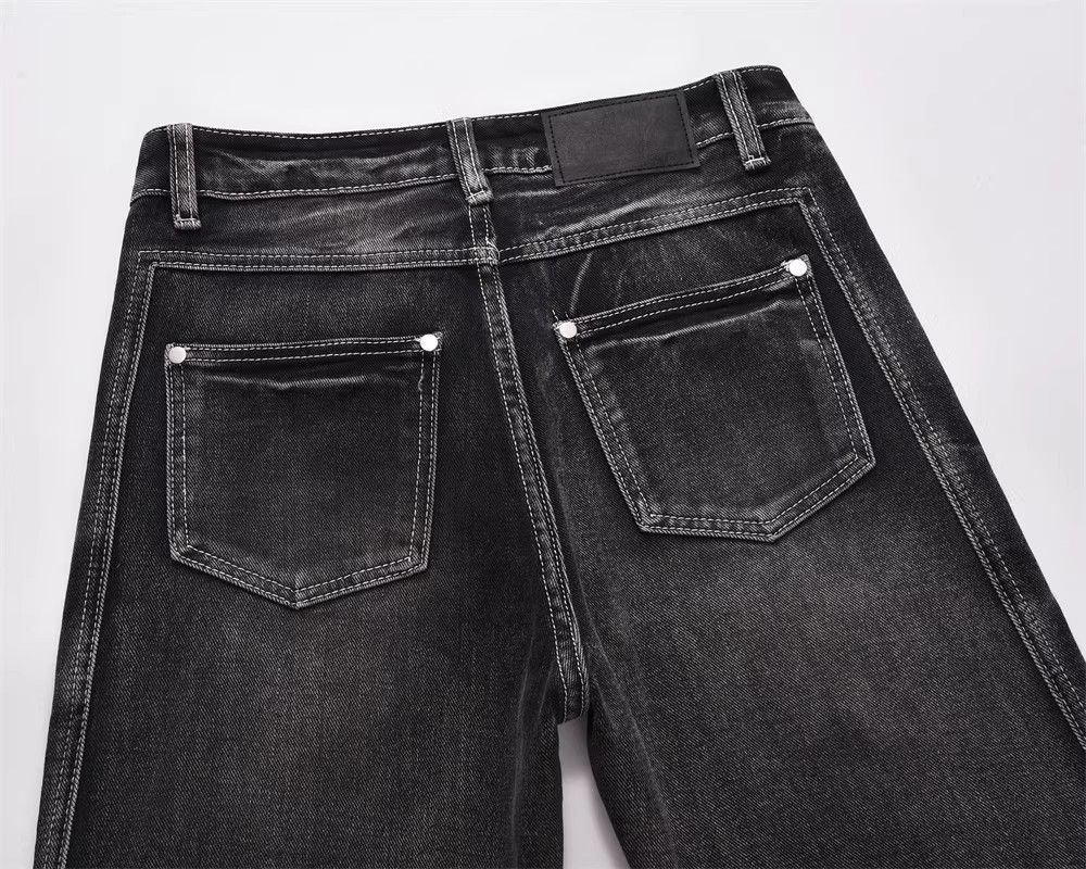 Japanese Brand × Jean Fashion personality washed distressed wide-leg jeans for men Size US 32 / EU 48 - 5 Thumbnail