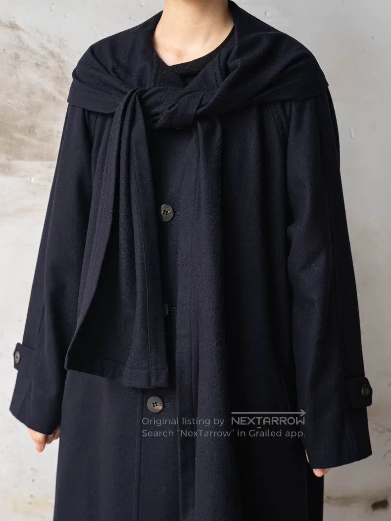 Comme des Garcons Comme Des Garcons Navy blue asymmetric sailor collar coat Size M / US 6-8 / IT 42-44 - 7 Thumbnail