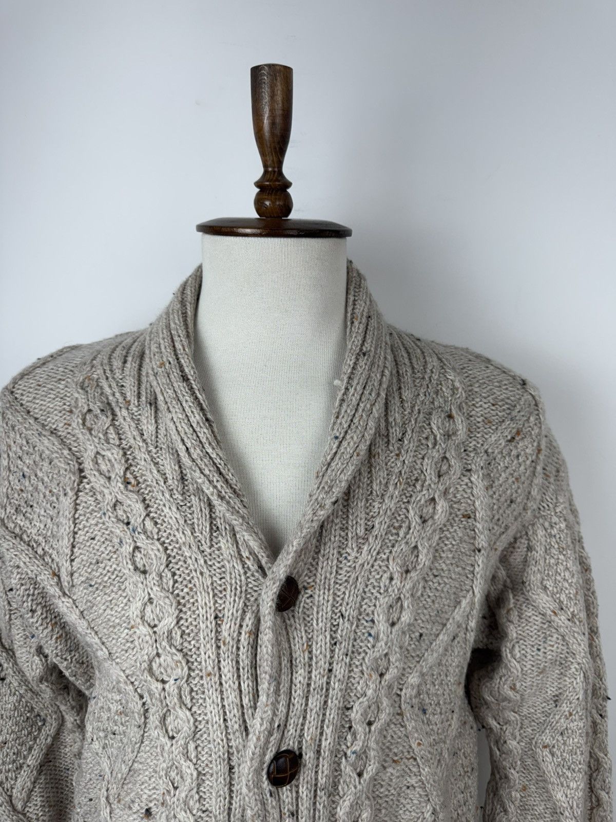 Aran Crafts Men’s Vintage Aran Crafts Wool Knitted Cardigan Sweater Size US M / EU 48-50 / 2 - 2 Thumbnail