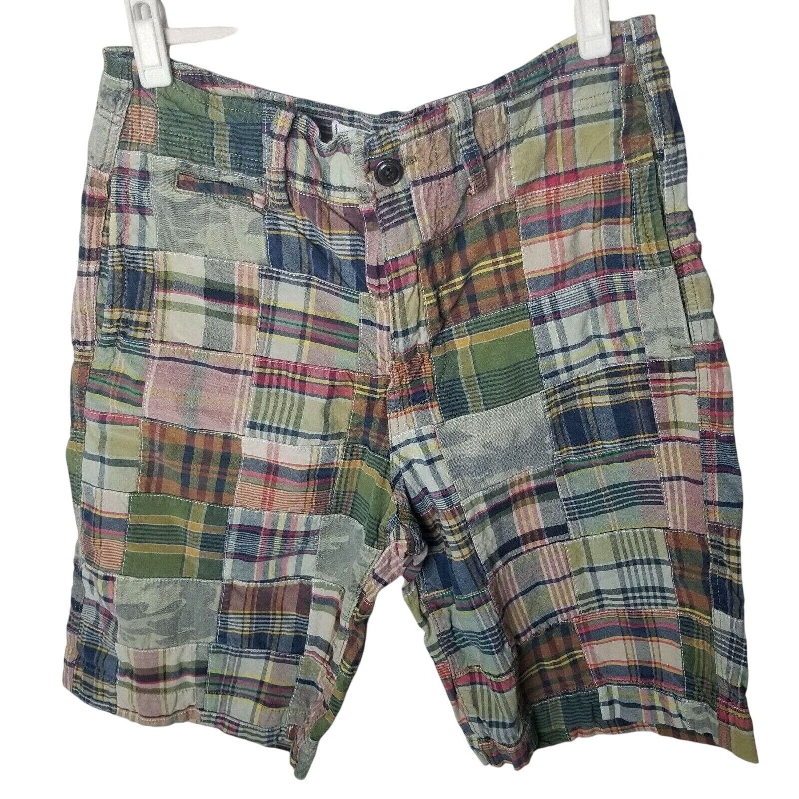 American Eagle Outfitters American Eagle Mens Madras Plaid Patchwork Shorts Size 32 Size US 32 / EU 48 - 1 Thumbnail